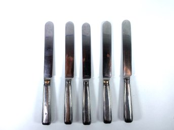 Silver Over Copper Butter Knives