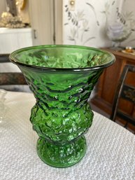 1960s EO Brody & Co. Green Glass Vase