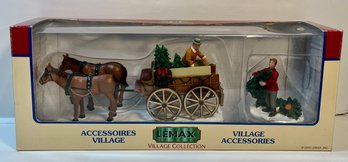 Lemax Village Accessories Christmas Tree Wagon