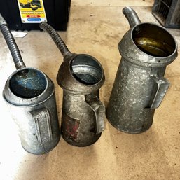 Lot Of Steel Oil Cans
