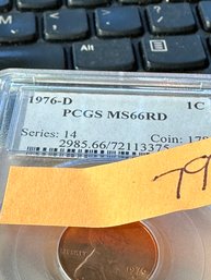 Lincoln Memorial Reverse  1C 1976 D MS66RD  PCGS