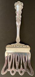 Vintage Gorham Sterling Silver Asparagus Serving Fork - Buttercup Floral Pattern - Patent 1900 - Solid