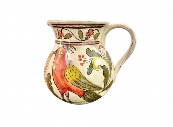 The Museum Of Fine Art Boston Hand Painted Italian Ceramic  Pitcher