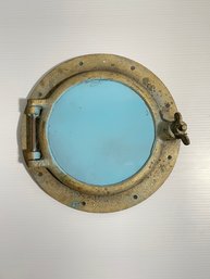 Blue Painted Ship Porthole Lot 1