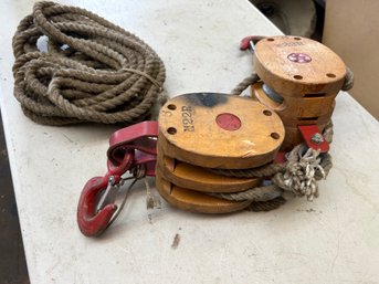 Pair Crosby-western Pulleys