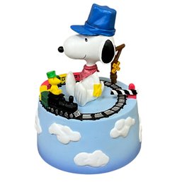 Westland Peanuts Snoopy Railroad Conductor Ive Been Working On The Railroad Music Box