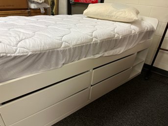 Twin Bed With Drawers Under And Mattress Like New Or New