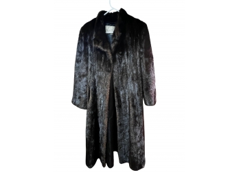 Gorgeous Black Full Length Mink Coat- Lord And Taylor