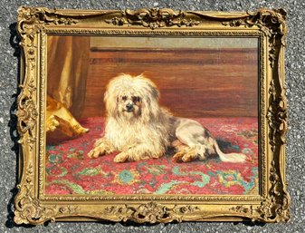 An Early 20th Century Oil On Canvas Portrait, 'Fuji,' A Spaniel, Charles Whymper (British, 1853-1941)