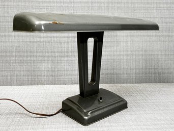 A Mid Century Galvanized Steel Desk Lamp