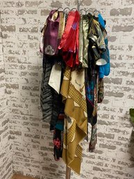 Grouping Of 17 Ladies Scarves