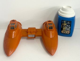 1980 Star Wars Twin Pod & 1977 Star Wars Thermos