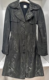 Armani Collezioni Dress Coat With Belt, Italy, Size 6, Purchased At Bergdorf Goodman