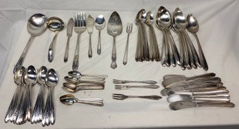 Crown, Heirloom And More Silver Plate Serving Pieces