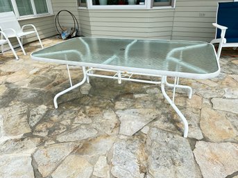 Patio Glass Top Table