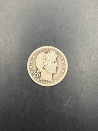 1915 Barber Silver Quarter