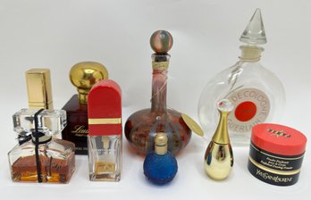 9 Vintage Perfume Bottles: Gurlain Shalimar, Jadore, Yves St Laurent, Ralph Lauren, Fidji & More