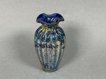 Beautiful Small Colorful Wavy Rim Vase