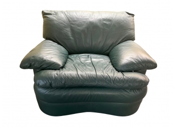 Large Green Leather Chair