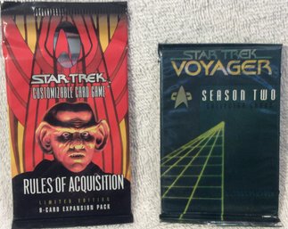 (2) Star Trek Trading Card Sealed Packs - L