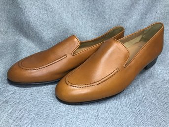 Fantastic Pair Brand New Mens QUERO Beige Leather Loafers $425 Retail - Made In Spain - 11 US - 45 Eur - NEW !