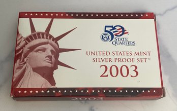 2003 United States Mint Silver Proof Set