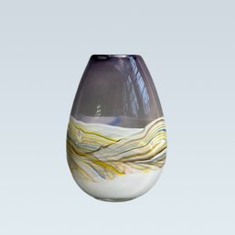 Beautiful Swirl Art Glass Vase