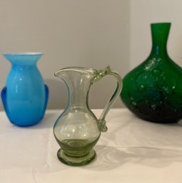 VTG Italian Blown Glass Pitcher-vase