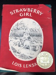 STRAWBERRY GIRL Lois Lenski HB/DJ Newbery Award Early 1945 3rd Printing