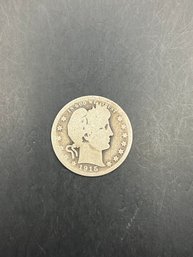 1915-D Barber Silver Quarter