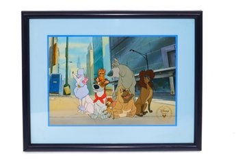 Oliver And  Company Disney Exclusive Commemorative Lithograph 1996