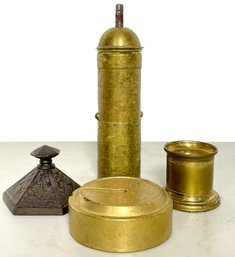 Vintage Brass Pepper Mill, Scale Weight, And More!