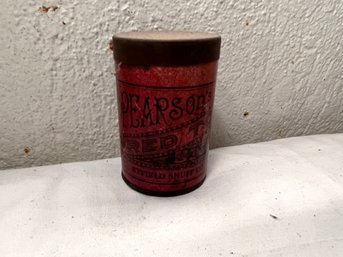 Pearson's Red Top Snuff Box Of Byfield, MA