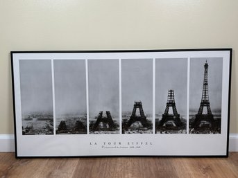 Eiffel Tower Black & White Framed Print