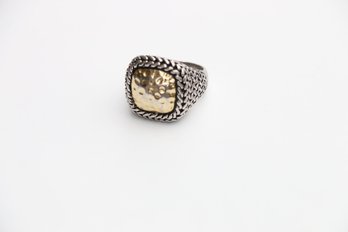 Sterling Silver 2 Tone Ring Size 6