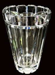 Mikasa Reflections Thick Cut Crystal Vase-Lot 2
