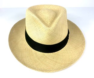 Man's Capas Headwear N.Y. Man's Straw Hat - Size Medium 7 - 7 1/8