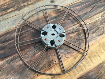 VERY COOL Antique Film Reel For 35MM Film - KEELOCK Sound Film Reel - EJ SCHAUB Corona NY - Very Cool !