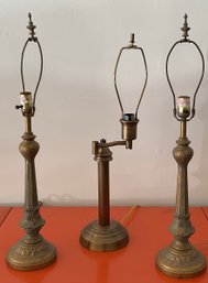 PR. Burnished Color Lamps & Hampton Bay Swing Metal Lamp