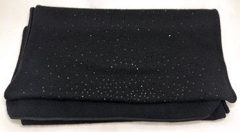 Large Christina Perrin 100 Percent Cashmere Evening Wrap Shawl With Rhinestones, Purchased From Barneys