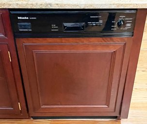 A Miele Dishwasher With Mahogany Panel Front 1 Of 2 (COUNTER)