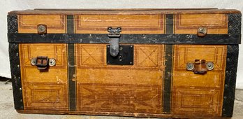 Antique Flat Top Trunk