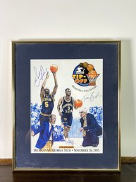 Autographed Georgia Tech Basketball Illustration Sponsored Event By STARTER Tip Off