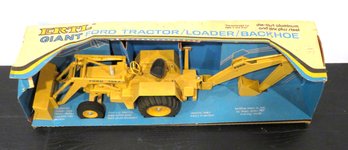 Vintage ERTL Toy Giant Ford Tractor Trailer In Original Box