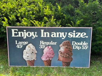 Ice Cream Advertising Sign