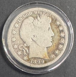 1899-S Barber Silver Half Dollar