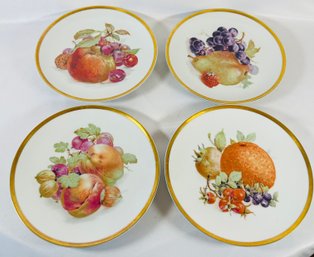 Golden Crown Orchard Plates, Set Of 4