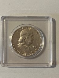 1954 Benjamin Franklin Silver Half Dollar