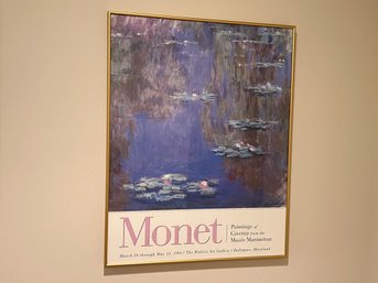 Framed Monet Poster