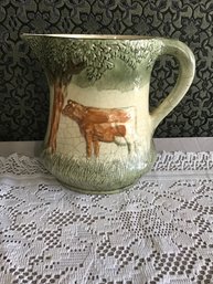 Cow Pottery Pitcher